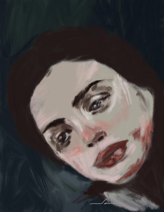 Digital drawing, portrait