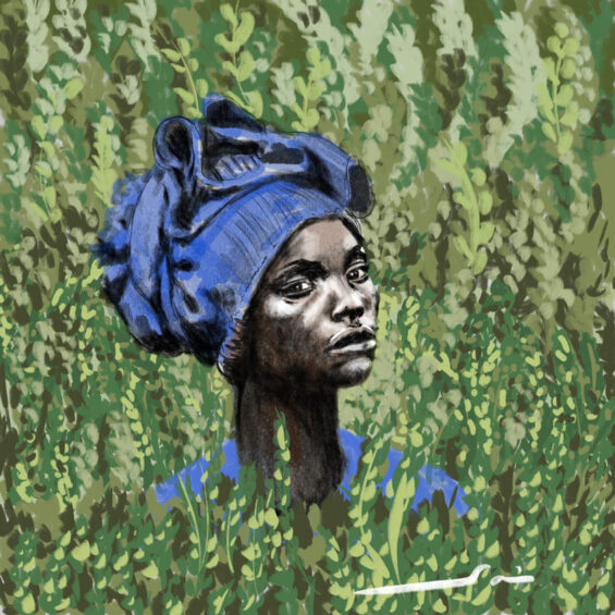 Digital drawing, portrait